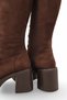 Celeste Lila Women's Heeled Boots 0012304 Brown Suede - 4