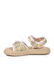 White Velcro Girls' Flat Sandals - 2