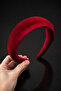 Bym Red Velvet Thick Curved Women's Hair Crown Christmas Daily Accessory