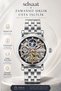 Automatic Mechanism Steel Cord, Steel Case Men Wristwatch Bracelet Gift Silver Sdslz0 - 5