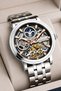 Automatic Mechanism Steel Cord, Steel Case Men Wristwatch Bracelet Gift Silver Sdslz0 - 3