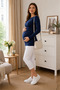 Maternity Long Sleeve Viscose Lycra Side Gathered Comfortable Fit Blouse - 2