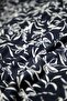 Black and White Leaf Patterned Fabric 100X150 cm for Patchwork and Sewing - 7