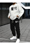 Beast Printed Crew Neck Sweatshirt Set Sweatshirt Tracksuit Oversize Shiny Comfortable Fit High Quality Fabric