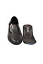 Black genuine leather women's casual shoes - 4