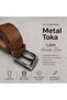 Men's 100% Genuine Leather Belt Set of 3 Jeans - 5