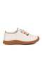 White Genuine Leather Women's Casual Shoes - 2