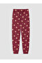 Patterned Girls' Pajama Set - 7