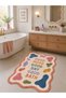 Eta Written and Thematic Modern Woven Base Decorative Carpet Eta4149 - 2