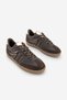 Women's Sneaker Lace-Up Retro Suede Sports Shoes Denor Brown - 5