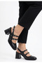 Black Women's Heeled Shoes - 4