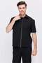 Men's Zippered Short Sleeve Shirt