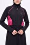 Underarm Fuchsia Patterned 3-Piece Full Coverage Hijab Swimsuit Set 2308 - 2
