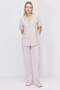 Women's Shirt Collar Gingham Pajama Set