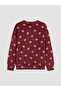 Patterned Girls' Pajama Set - 4