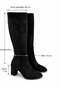 Women's Monika Burgundy 7cm Heeled Zippered Boots - 7