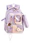 Imported Luxury Orthopedic Backpack with Pen Holder 26904 Primary School Middle School Bag Lilac - 2