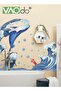 Printed Wall Sticker Wave Wall Decoration Sticker Home Decoration Waterproof PVC Material Suitable For Smooth Wall Glass And Ceramic Tiles - 7