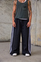 Men's Striped Detailed Loose Baggy Trousers - 5