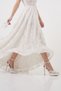 Women's White 10 cm Thin Heeled White Pearl Embroidered Pointed Toe Transparent Model Pointed Toe 2cm Platform Heeled Wedding Engagement Promise Bridal Shoes - 4