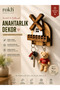 🏡   Wooden Keychain Decor | 🌿   Laser Cutting & 3D Printing | 🎁   Decorative Gift Home Wall Accessory - 2