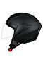 YARIM SILVER KASK - MAT SİYAH