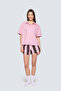 Women's Cotton Pajama Top - Pink & Ganache - 4