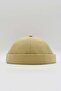Men's Leather Band Hipster Cap Camel Docker Hat