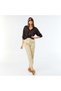 Fluid Plain Blouse Brown - 2