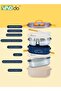 Stainless Steel Student Lunch Box Long-term Preservation Separation Leak-proof Large Capacity Stainless Steel Lunch Box With Tableware Blue - 6