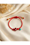 Red String Red Murano Glass Evil Eye Bracelet - 2