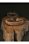 Set of 2 100% Pure Copper 2 Twisted Patterned Bracelets Handcrafted Copper Bracelet Copper Bracelet. - 2