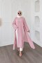 Women's Long Slit Abaya Tunic