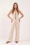 Women's Tensel Double Lace V-Neck Vest Blouse Set - 3