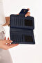 Daily Useful Wallet and Card Holder Sp.9028 Navy Blue Plaid - 2