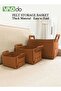 3-Pack Felt Storage Basket Foldable Multifunctional Clothes Organizer Dirty Laundry Storage Box - 2