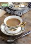 2PCS Coffee and Saucer Set With Spoon Thin Through Bone China Hand-painted Gold Black Tea Teacup Afternoon Teacup and Saucer Spoon Set - 5