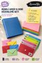 Blue Color A5 4-Ring Binder Set with 8 Color Options – 50 A5 Colored Papers, 50 Mini Envelopes, and 6 A6 Snap File Folders |