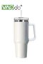 40 OZ Tumbler with Handle and Straw, Reusable Stainless Steel Water Bottle Travel Mug with Spill-proof Lid Straw, Double-wall Insulation Technology, Fits in Cup Holders, Gifts for Women Men Him - 2