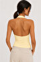 Ultra Premium Soft Halter Neck Double Layer Top Bodysuit - 2