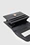 Leya Women's Wallet with Mirror and Lipstick Pocket, Black - 5