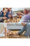 15 Inch Wooden Chess & Checkers Set, Magnetic Folding Chess Board with Storage, Portable Travel Board Game for Adults & Kids, Felt Interior, Wooden Chess Pieces, Family Strategy Game - 7