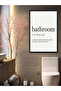 Minimalist Bathroom One-Piece Wooden Framed Table - 5