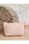 Women Pink Floral Printed Cosmetic Pouch