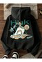 Children's Huk Printed Hoodie Hooded Sweatshirt Combed Cotton Fabric 3 Thread Threaded Unisex Winter Sweatshirt - 3