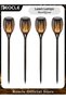 4 Pack Solar Lights for Outdoor Use Flickering Flame Solar Lights for Outside with Waterproof & Auto On/Off Outdoor Solar Lights for Yard Garden & Lawn & Outdoor Decoration
