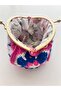 Handmade Crochet Knitted Coin Purse – Colorful Floral Pattern Mini Bag with Metal Clip - 3