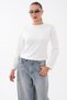 Women's Crew Neck Skirt and Green Long Sleeve Blouse 265196 - - 3