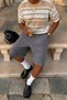 Men's Washable Tencel Baggy Bermuda Shorts Loose Fit Knee Length Summer Shorts with Pockets - 2