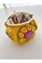 Handmade Crochet Knitted Coin Purse – Colorful Floral Pattern Mini Bag with Metal Clip - 5